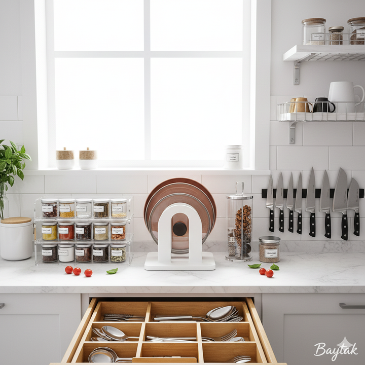 وداعاً لكراكيب المطبخ! 5 أدوات ذكية هتغير مطبخك 180 درجة