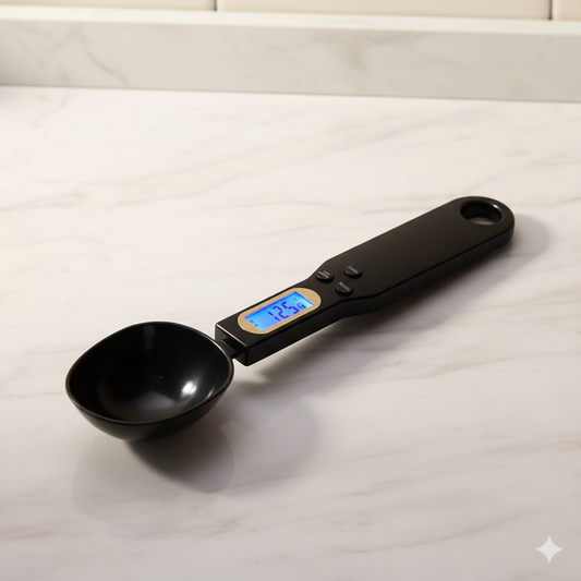 الملعقة الذكية الإلكترونية– ميزان مطبخ رقمي – شاشة LCD لعرض الوزن بالجرام